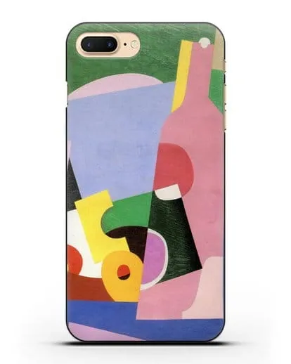 Чехол Натюрморт с бутылкой (Вельмье Жорж) силиконовый для iPhone 7 Plus