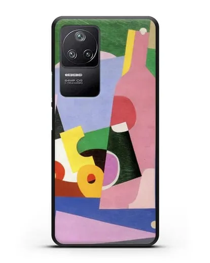 Чехол Натюрморт с бутылкой (Вельмье Жорж) силиконовый для Xiaomi Poco F4