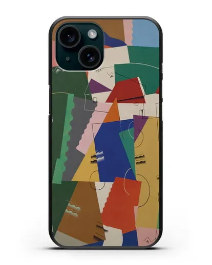 Чехол Кубическая композиция (Вельмье Жорж) силиконовый для iPhone 15