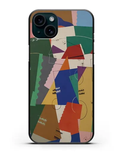Чехол Кубическая композиция (Вельмье Жорж) силиконовый для iPhone 15 Plus