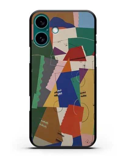 Чехол Кубическая композиция (Вельмье Жорж) силиконовый для iPhone 16 Plus