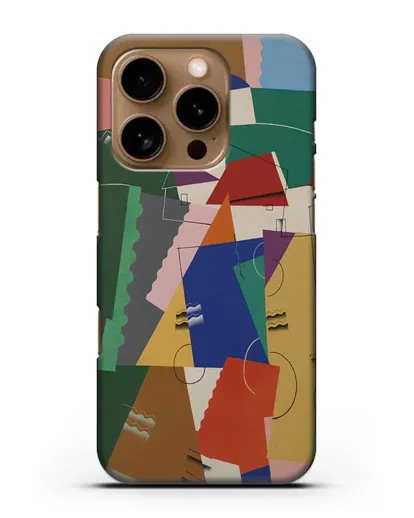 Чехол Кубическая композиция (Вельмье Жорж) силиконовый для iPhone 16 Pro