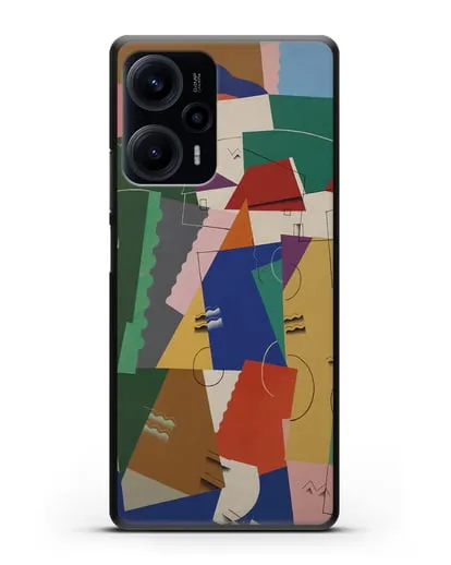 Чехол Кубическая композиция (Вельмье Жорж) силиконовый для Xiaomi Poco F5