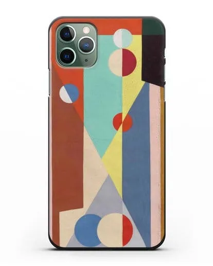 Чехол Геометрическая композиция (Вельмье Жорж) силиконовый для iPhone 11 Pro Max
