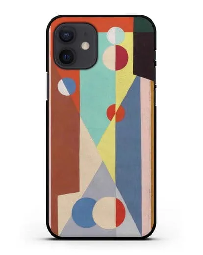 Чехол Геометрическая композиция (Вельмье Жорж) силиконовый для iPhone 12