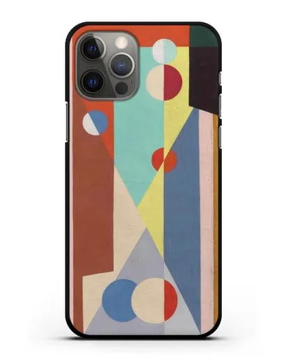 Чехол Геометрическая композиция (Вельмье Жорж) силиконовый для iPhone 12 Pro