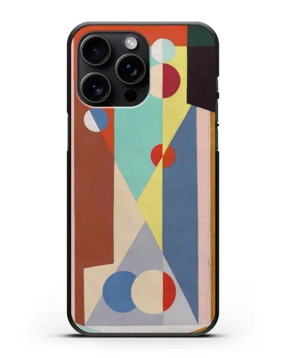 Чехол Геометрическая композиция (Вельмье Жорж) силиконовый для iPhone 15 Pro Max