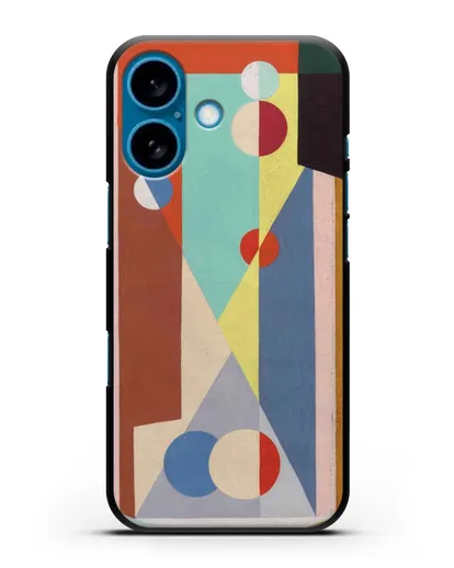 Чехол Геометрическая композиция (Вельмье Жорж) силиконовый для iPhone 16