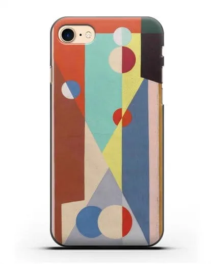 Чехол Геометрическая композиция (Вельмье Жорж) силиконовый для iPhone 8