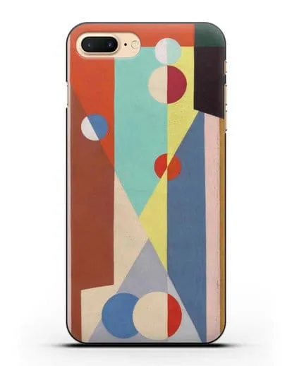 Чехол Геометрическая композиция (Вельмье Жорж) силиконовый для iPhone 7 Plus
