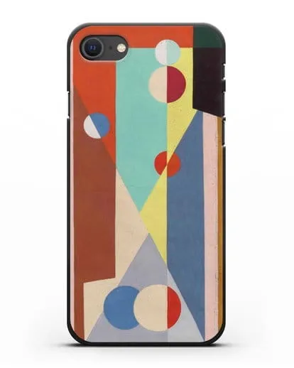 Чехол Геометрическая композиция (Вельмье Жорж) силиконовый для iPhone SE 2020