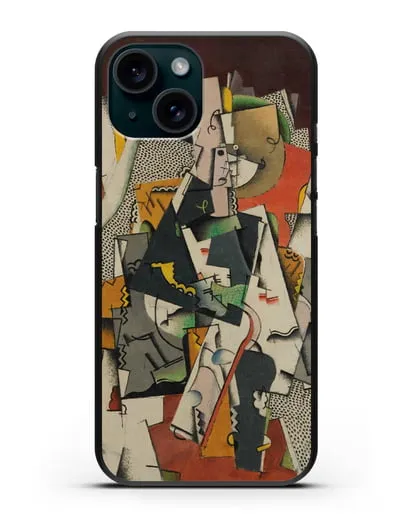 Чехол Сидящая девочка (Вельмье Жорж) силиконовый для iPhone 15