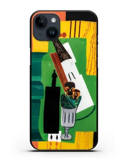 Чехол Скрипка, бутылка, цветы в стакане и восьмерка пик (Маркусси Луи) силиконовый для iPhone 14 Plus