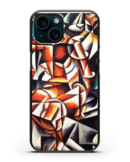 Чехол Воздух, человек, космос (Попова Любовь) силиконовый для iPhone 15