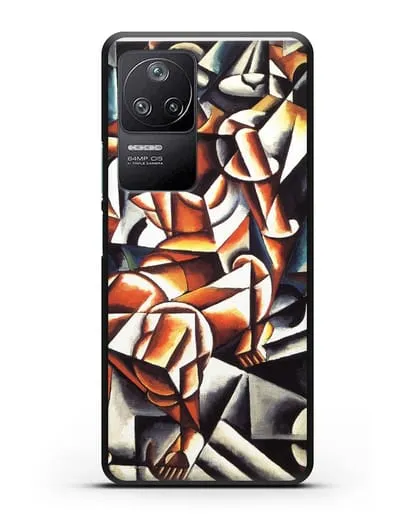 Чехол Воздух, человек, космос (Попова Любовь) силиконовый для Xiaomi Poco F4