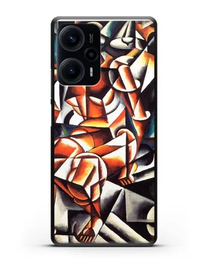 Чехол Воздух, человек, космос (Попова Любовь) силиконовый для Xiaomi Poco F5