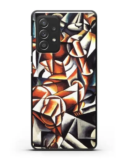 Чехол Воздух, человек, космос (Попова Любовь) силиконовый для Samsung Galaxy A53