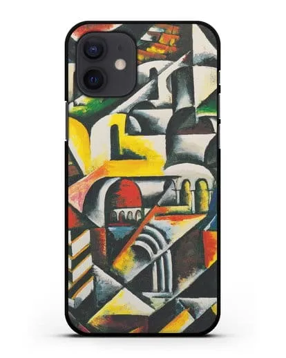 Чехол Кубический городской пейзаж (Попова Любовь) силиконовый для iPhone 12