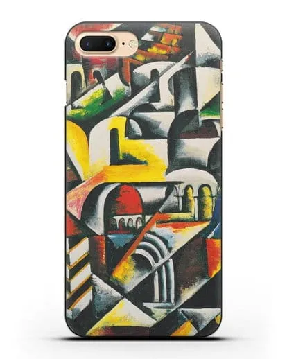 Чехол Кубический городской пейзаж (Попова Любовь) силиконовый для iPhone 8 Plus