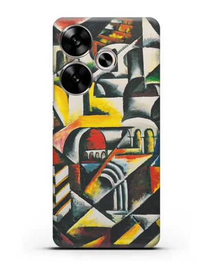 Чехол Кубический городской пейзаж (Попова Любовь) силиконовый для Xiaomi Poco F6