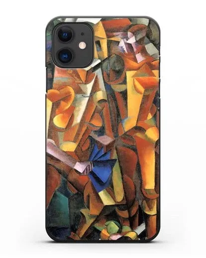 Чехол Композиция с фигурами (Попова Любовь) силиконовый для iPhone 11