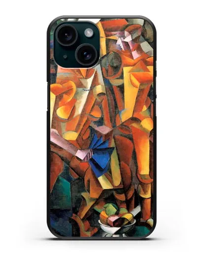 Чехол Композиция с фигурами (Попова Любовь) силиконовый для iPhone 15