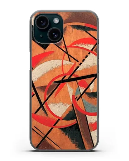 Чехол Пространственно-силовая конструкция (Попова Любовь) силиконовый для iPhone 15