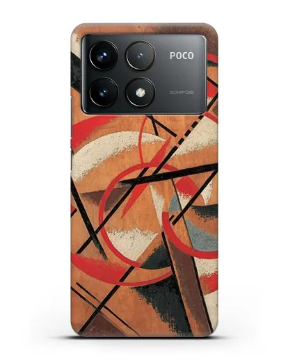 Чехол Пространственно-силовая конструкция (Попова Любовь) силиконовый для Xiaomi Poco F6 Pro