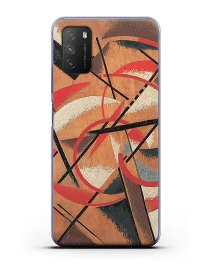 Чехол Пространственно-силовая конструкция (Попова Любовь) силиконовый для Xiaomi Poco M3