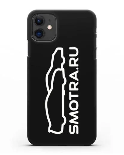 Чехол с логотипом Smotra.ru силиконовый для iPhone 11