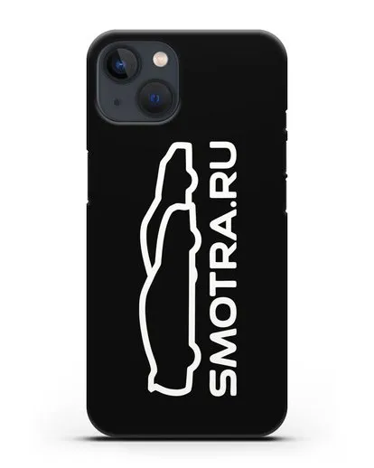 Чехол с логотипом Smotra.ru силиконовый для iPhone 13