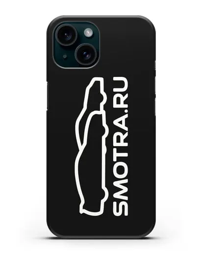 Чехол с логотипом Smotra.ru силиконовый для iPhone 15