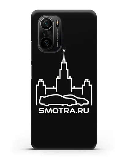 Чехол с логотипом Smotra.ru МГУ силиконовый для Xiaomi Poco F3