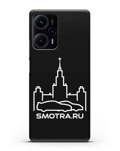 Чехол с логотипом Smotra.ru МГУ силиконовый для Xiaomi Poco F5