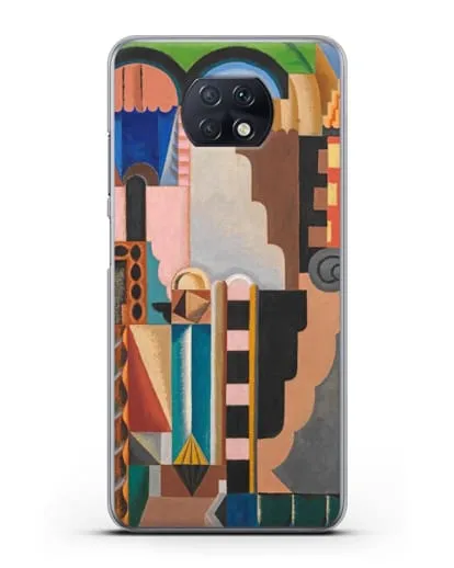 Чехол Монументальная композиция (Эрберн Огюст) силиконовый для Xiaomi Redmi Note 9T