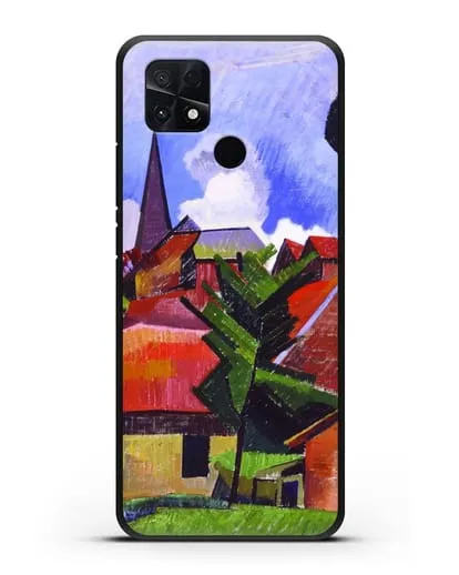 Чехол Вид на деревню (Эрберн Огюст) силиконовый для Xiaomi Poco C40