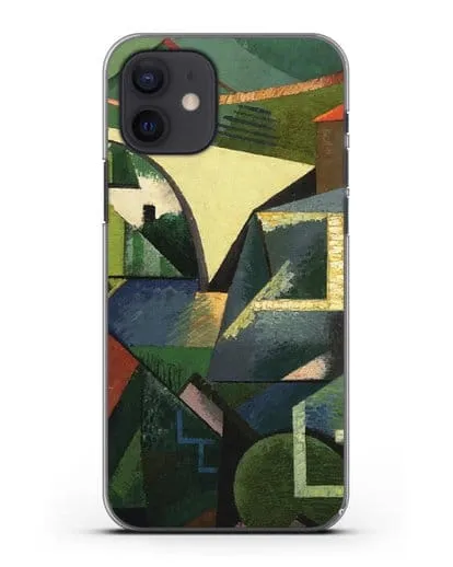 Чехол Желтый мост в Сере (Эрберн Огюст) силиконовый для iPhone 12