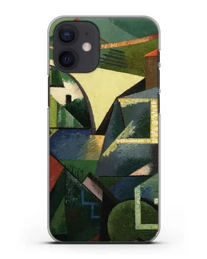 Чехол Желтый мост в Сере (Эрберн Огюст) силиконовый для iPhone 12 mini