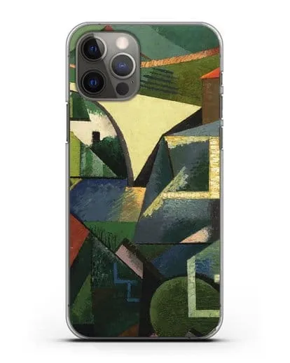 Чехол Желтый мост в Сере (Эрберн Огюст) силиконовый для iPhone 12 Pro