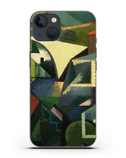 Чехол Желтый мост в Сере (Эрберн Огюст) силиконовый для iPhone 13