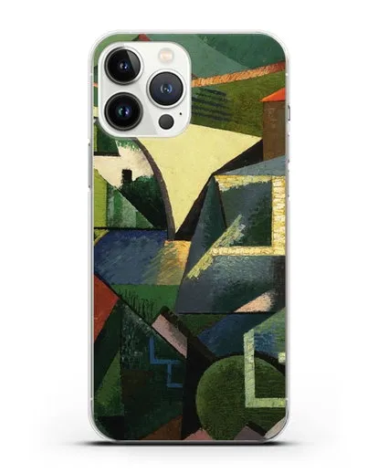 Чехол Желтый мост в Сере (Эрберн Огюст) силиконовый для iPhone 13 Pro Max