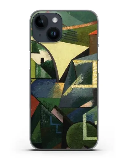 Чехол Желтый мост в Сере (Эрберн Огюст) силиконовый для iPhone 14