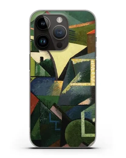 Чехол Желтый мост в Сере (Эрберн Огюст) силиконовый для iPhone 14 Pro