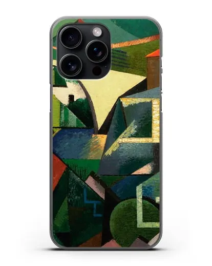 Чехол Желтый мост в Сере (Эрберн Огюст) силиконовый для iPhone 15 Pro Max