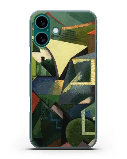 Чехол Желтый мост в Сере (Эрберн Огюст) силиконовый для iPhone 16 Plus