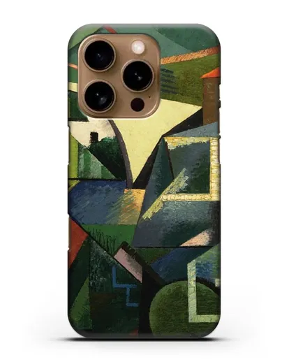 Чехол Желтый мост в Сере (Эрберн Огюст) силиконовый для iPhone 16 Pro