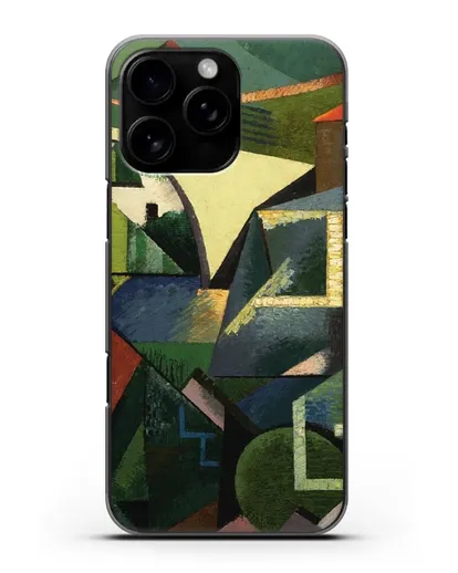 Чехол Желтый мост в Сере (Эрберн Огюст) силиконовый для iPhone 16 Pro Max