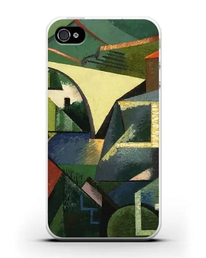 Чехол Желтый мост в Сере (Эрберн Огюст) силиконовый для iPhone 4/4s