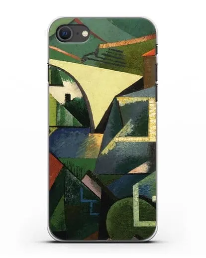 Чехол Желтый мост в Сере (Эрберн Огюст) силиконовый для iPhone SE 2020