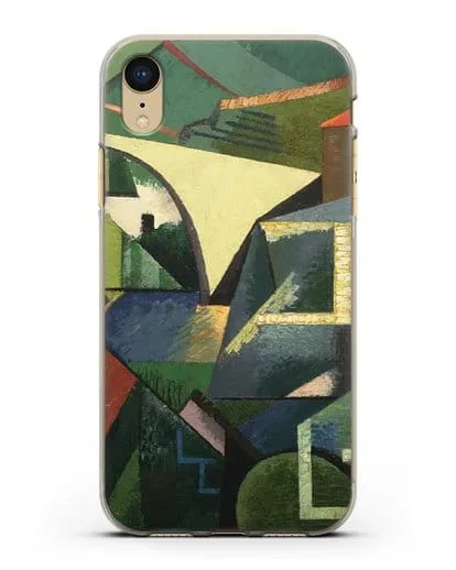 Чехол Желтый мост в Сере (Эрберн Огюст) силиконовый для iPhone XR